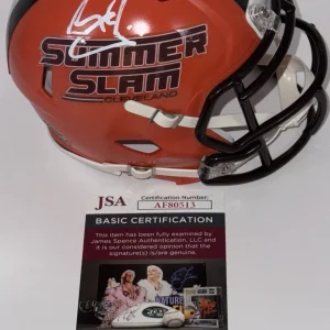 Drew Mcintyre Signed Autographed 2024 Summer Slam Wwe Mini Helmet JSA COA