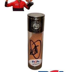 Novak Djokovic Signed Roland Garros Paris French Open Match Used Clay PSA AUTO