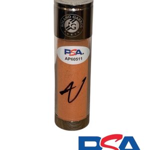 Jannik Sinner Signed Roland Garros Paris French Open Match Used Clay PSA AUTO