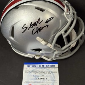 Steele Chambers Signed Autographed Ohio State Buckeyes Mini Helmet PSA/DNA