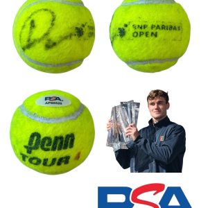 Jack Draper Signed 2025 Indian Wells CHAMPION Match Used Tennis Ball PSA AUTO