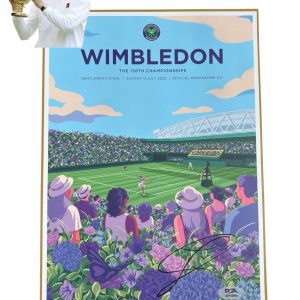 Jannik Sinner Signed Official 2025 Wimbledon CHAMPION Final Program PSA AUTO