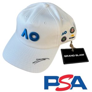 Jannik Sinner Signed Australian Open Grand Slam Limited Edition Hat Cap PSA AUTO