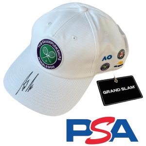 Andre Agassi Signed Wimbledon Grand Slam Limited Edition Tennis Hat Cap PSA AUTO