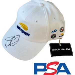 Novak Djokovic Signed US OPEN Grand Slam Limited Edition Tennis Hat Cap PSA AUTO
