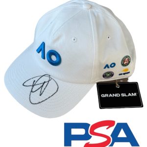 Novak Djokovic Signed Australian Open Grand Slam Limited Edition Hat PSA AUTO