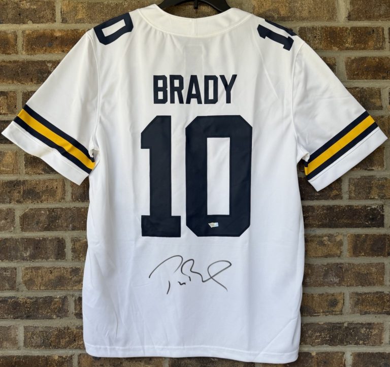 Michigan TOM BRADY Signed Autographed Jumpman Jordan Official Jersey FANATICS