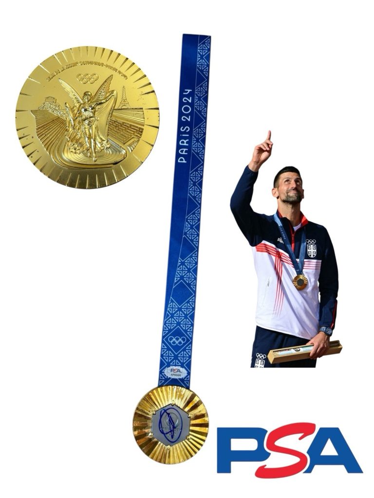 Novak Djokovic Signed 2024 Paris Olympics Tennis Gold Medal PSA AUTO novak-djokovic-signed-2024-paris-olympics-tennis-gold-medal-psa-auto