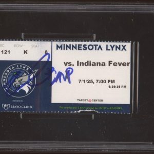 Natasha Howard Signed 2025 Commissioners Cup Champion MVP Ticket PSA 10 AUTO