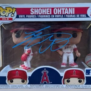 SHOHEI OHTANI1 SIGNED FUNKO POP BATTING & PITCHING DOUBLE PACK PSA/DNA & MLB