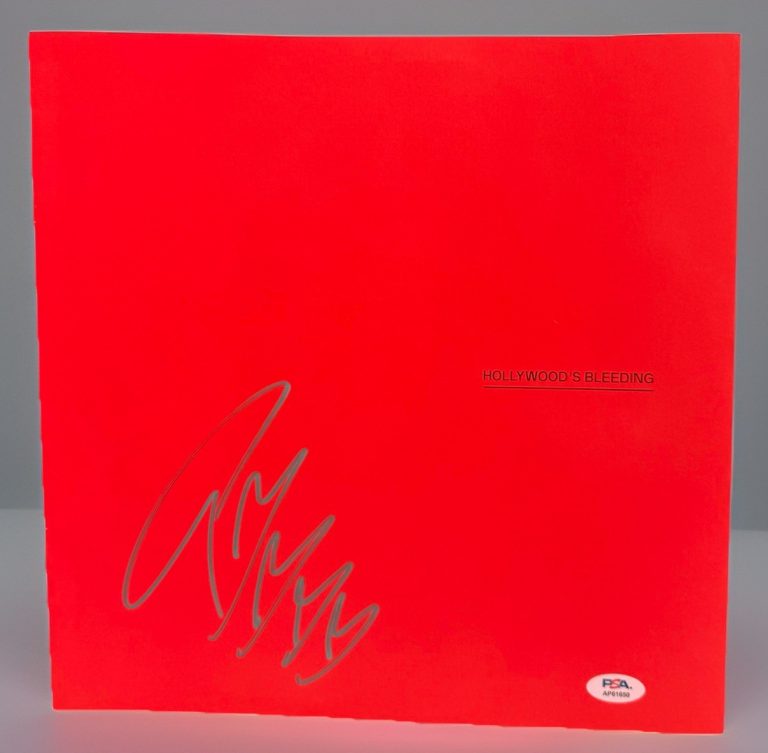 Post Malone Signed Autographed Hollywood’s Bleeding Album Insert PSA/DNA