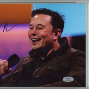 Elon Musk Autographed SpaceX Doge Tesla Twitter 8x10 Photo Auto PSA Gem Mt 10