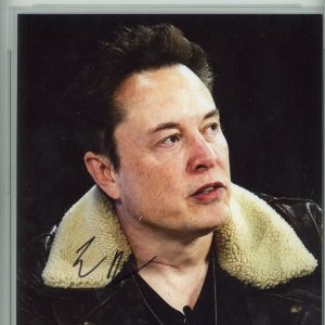 Elon Musk Autographed SpaceX Doge Tesla Twitter 8x10 Photo Auto PSA Gem Mt 10