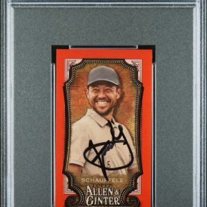 2024 Topps Allen & Ginter Xander Schauffele Chrome Mini Red /5 PSA GEM 10 AUTO