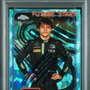 2024 Topps Chrome F1 #22 Andrea Kimi Antonelli Aqua Sapphire /99 PSA GEM 10 AUTO