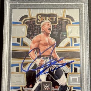 Cody Rhodes Signed Auto 2024 WWE Panini Select Card PSA/DNA Slabbed American