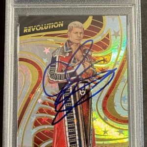 Cody Rhodes Signed Auto 2023 WWE Panini Revolution Card PSA/DNA Slabbed American