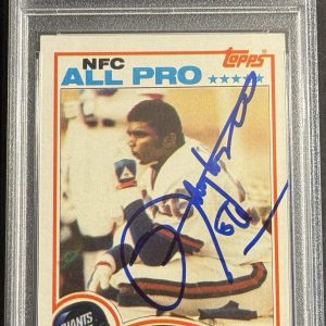 Lawrence Taylor Signed Auto 1982 Topps Rookie Card New York Giants PSA/DNA Slab