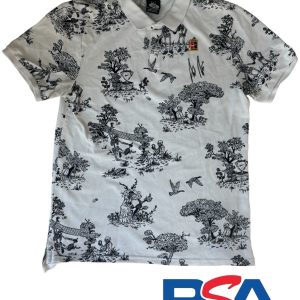 Andre Agassi Signed Vintage Skeleton Nike Challenge Court Tennis Polo PSA AUTO