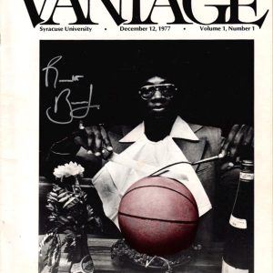 ROOSEVELT BOUIE HAND SIGNED 1977 VANTAGE MAGAZINE+COA SYRACUSE ORANGE LEGEND