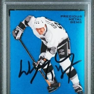 Wayne Gretzky Signed 2012 Fleer Metal Universe Precious Gems Blue Auto PSA 10