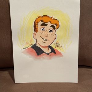 Gorgeous Archie Color Drawing Artwork By Stan Goldberg JSA Archie Comics