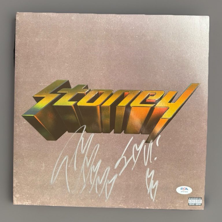 Post Malone Signed Autographed Stoney Vinyl LP Album Austin Post PSA/DNA COA