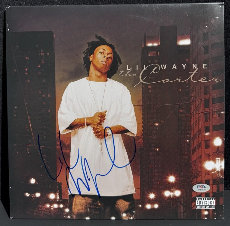 Lil Wayne Signed Autographed Tha Carter Vinyl Rapper Album Record PSA/DNA