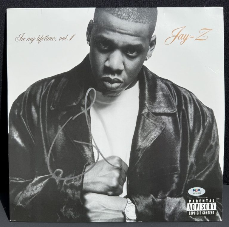 Jay Z In My Lifetime Vol 1 Signed Autographed Vinyl LP Record Album PSA/DNA