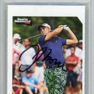 Justin Thomas Signed 2017 Sports Illustrated Rookie Card Auto PSA/DNA Gem Mt 10