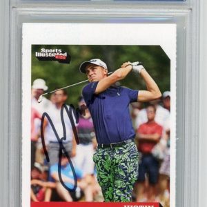 Justin Thomas Signed 2017 Sports Illustrated Rookie Card Auto PSA/DNA Gem Mt 10