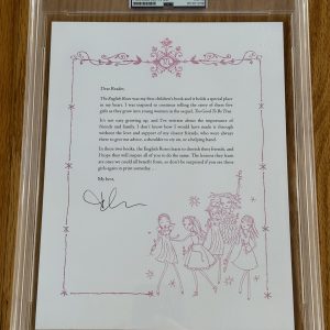 Awesome Madonna Signed Autographed English Roses Letter PSA Slabbed