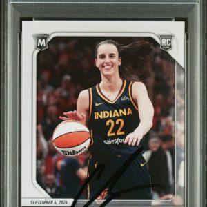 Caitlin Clark Signed 2024 Panini Instant #198 Rookie Basketball Card Auto PSA