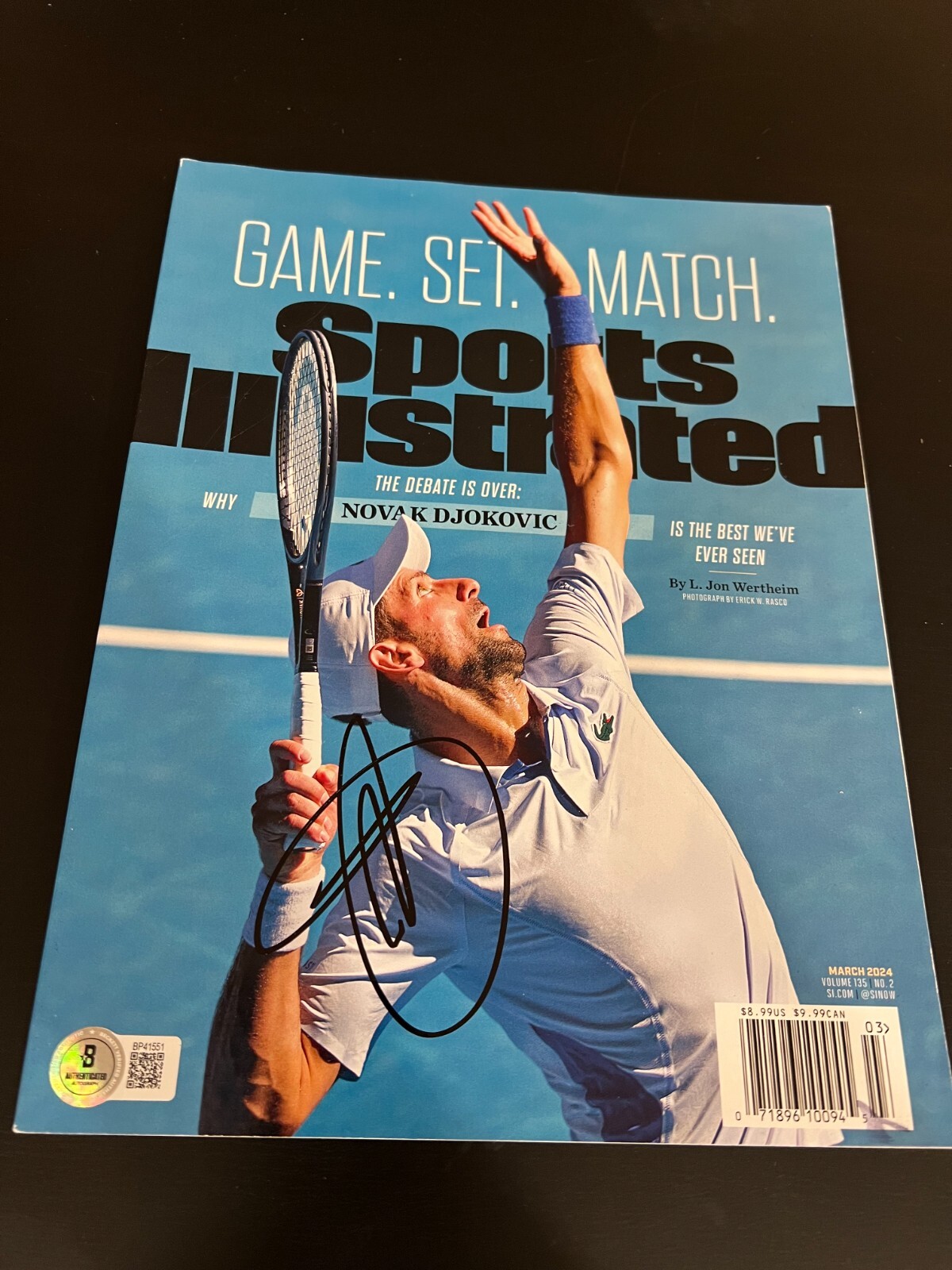 Balle De Tennis US Open Signée Novak Djokovic - Certifiée Beckett