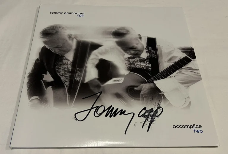 TOMMY EMMANUEL SIGNED ACCOMPLICE TWO VINYL RECORD JSA