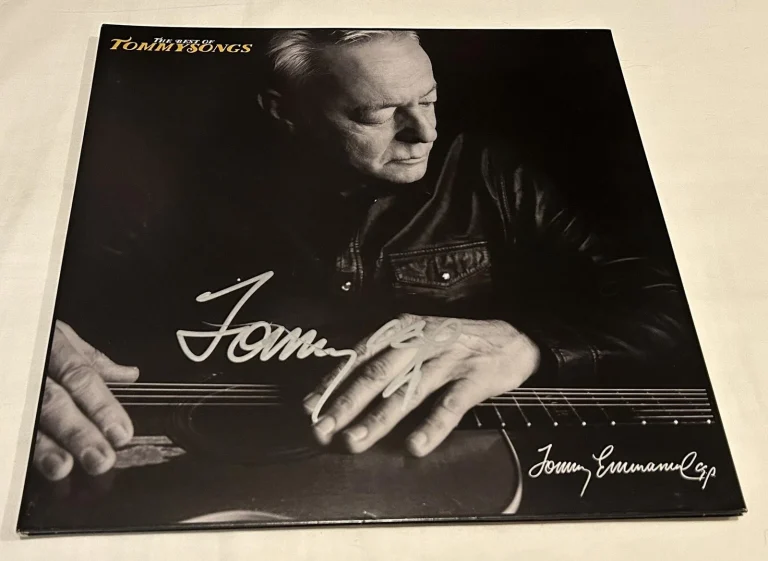 TOMMY EMMANUEL SIGNED THE BEST OF TOMMY SONGS VINYL RECORD JSA COLLECTIBLE MEMORABILIA