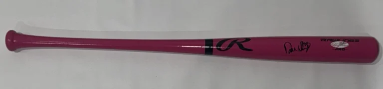 DON MATTINGLY SIGNED FULL SIZE PINK RAWLINGS BAT NEW YORK YANKEES PROOF