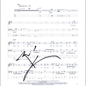 Pete Townshend The Who Signed Autograph Won't Get Fooled Again Sheet Music COA