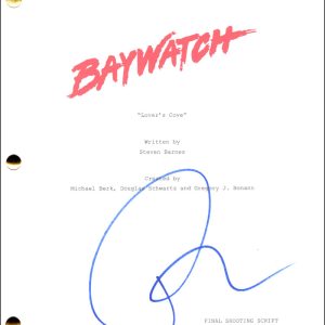 Pamela Anderson Signed Autograph Baywatch Episode Script Screenplay Beckett COA