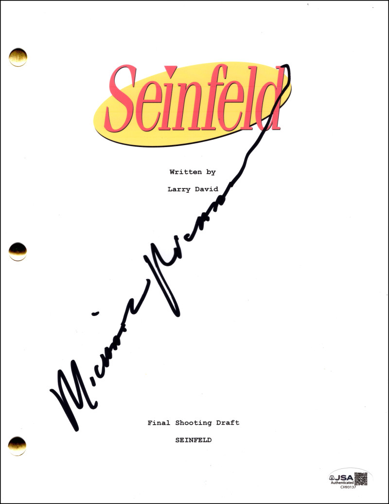 Michael Richards Signed Autograph Seinfeld The Contest Full Script w ...