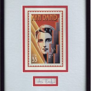 Ayn Rand Atlas Shrugged The Fountainhead Signed Autograph Photo Display PSA DNA