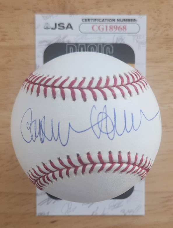 Carolina Herrera Signed OMLB Baseball JSA COA CG18968 Legendary Fashion Designer
