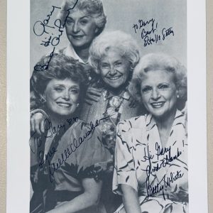 The Golden Girls Complete Cast X4 Signed Autographed 8x10 Photo JSA Letter