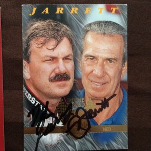 Dale And Ned Jarrett Signed Trading Card Autographed