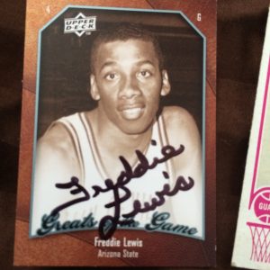 Freddie Lewis Signed Trading Card Autographed