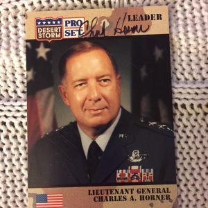 Chuck Horner Signed Trading Card Pro Set Desert Storm