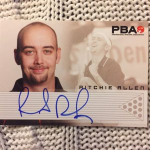 Signed Trading Card Ritchie Dick Allen PBA Bowling Autographed Certified Insert