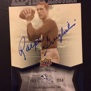 Ralph Guglielmi Signed Trading Card Autographed Notre Dame Irish Legend