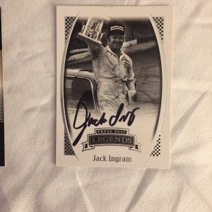 Jack Ingram signed press pass legends Trading Card Autographed
