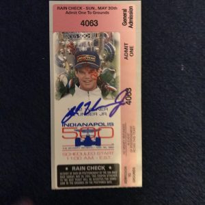 Al Unser Jr 1992 Winner Signed Indianapolis Indy 500 Ticket 1993 Race Autograph